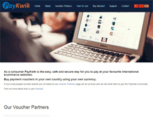 Tablet Screenshot of paykwik.net